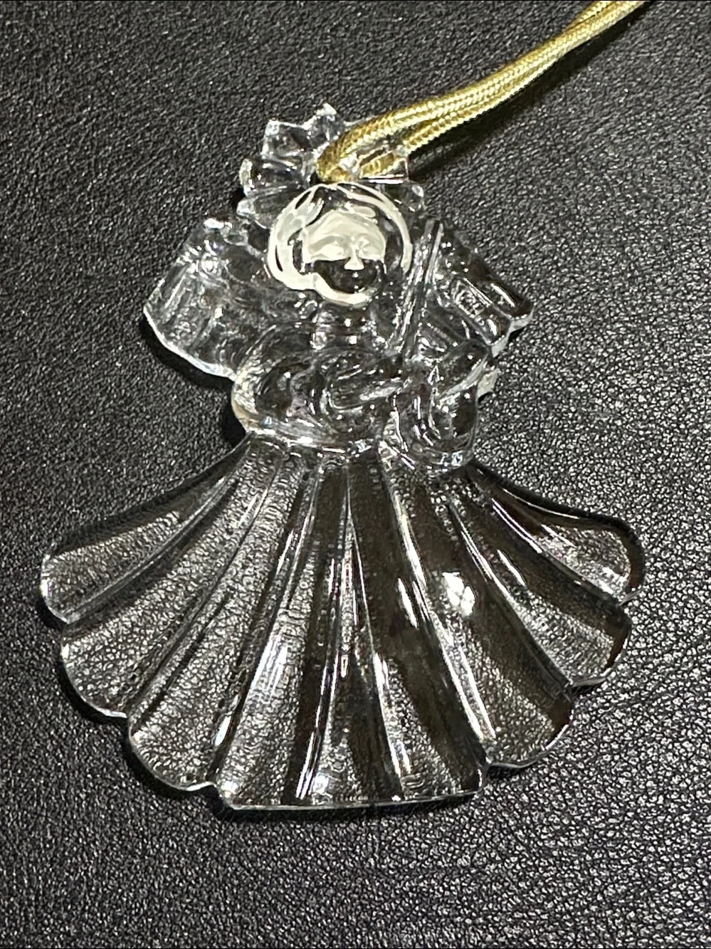 Mikasa Enchanted Christmas Angel Germany Crystal Hanging Ornament